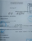 Hoja de apertura de expediente sellada